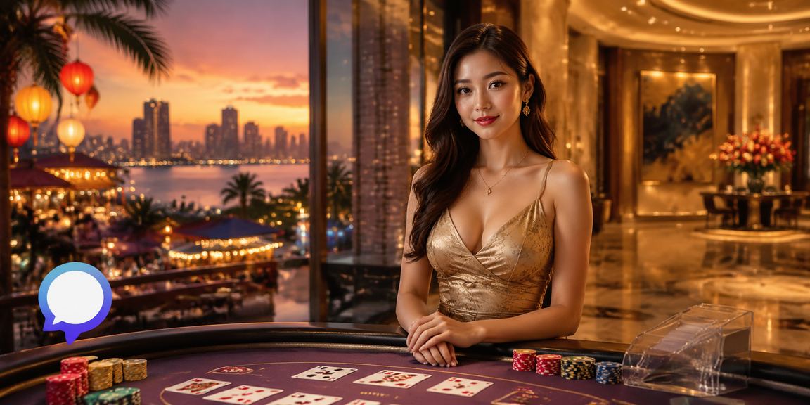 Không khí chợ đêm Đà Nẵng kết hợp với game Baccarat trực tuyến trên di động
