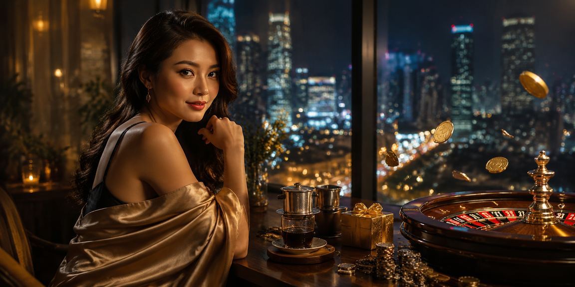 Người dùng tại Hà Nội thưởng thức cà phê và trải nghiệm Roulette trực tuyến trên điện thoại